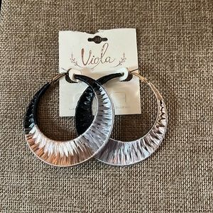 Ombré Hoop Earrings by Viola NWT